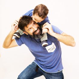 Camisa Pai e Filho Azul